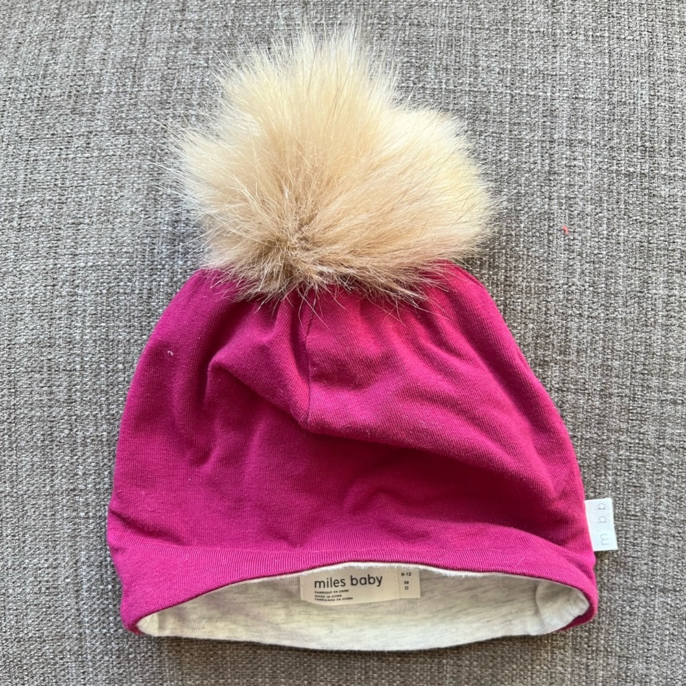 Miles Baby Pom Pom Hat